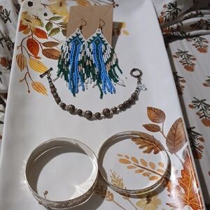 Elegant Beaded Fringe Earrings